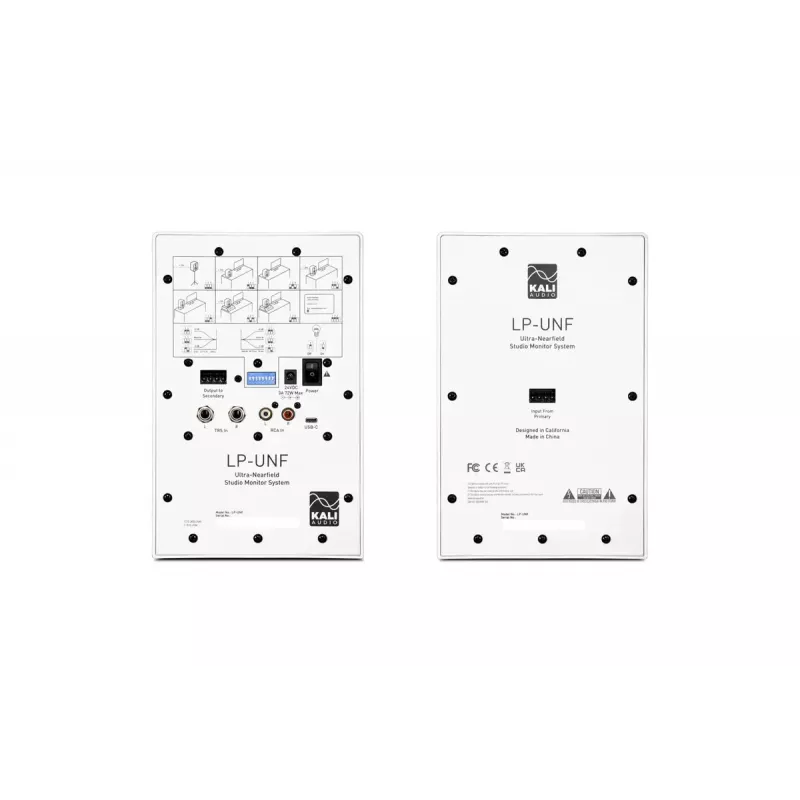 Kali Audio LP-UNF monitores de estúdio Bluetooth, branco (par)
