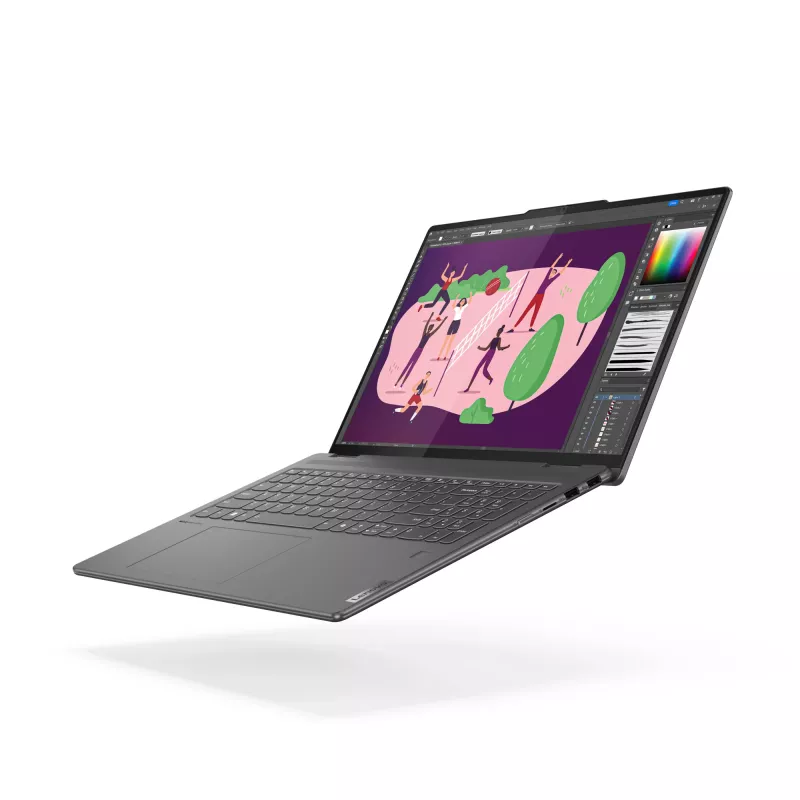 Lenovo Yoga 7 2-in-1 16IML9 Intel Core Ultra 7 155U Híbrido (2-in-1) 40,6 cm (16 polegadas) Ecrã tátil WUXGA 16 GB LPDDR5x-SDRAM 1 TB SSD Wi-Fi 6E (802.11ax) Windows 11 Home Inglês EUA Cinzento