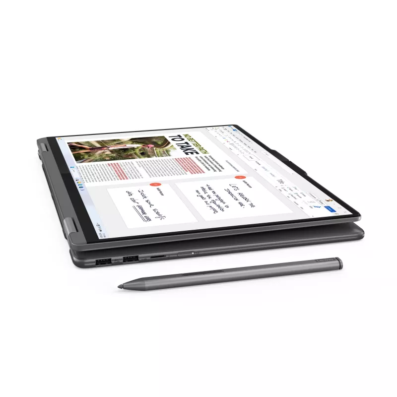 Lenovo Yoga 7 2-in-1 16IML9 Intel Core Ultra 7 155U Híbrido (2-in-1) 40,6 cm (16 polegadas) Ecrã tátil WUXGA 16 GB LPDDR5x-SDRAM 1 TB SSD Wi-Fi 6E (802.11ax) Windows 11 Home Inglês EUA Cinzento