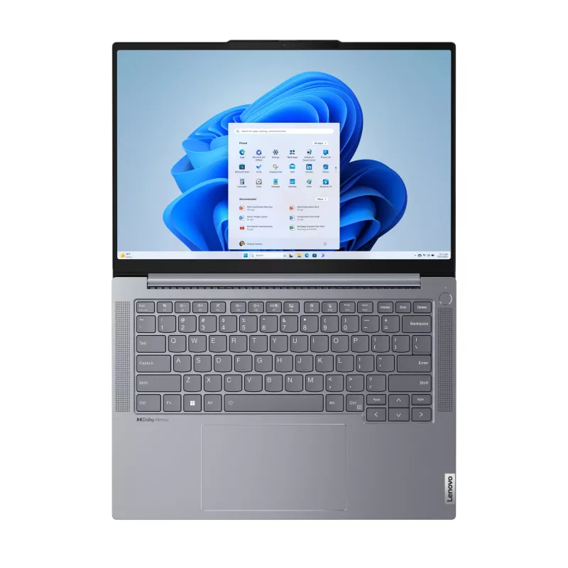 Portátil Lenovo ThinkBook 14 G6+ IMH Intel Core Ultra 5 125H 36,8 cm (14,5 polegadas) WQXGA 16 GB LPDDR5x-SDRAM 512 GB SSD Wi-Fi 6E (802.11ax) Windows 11 Pro Inglês EUA Cinzento