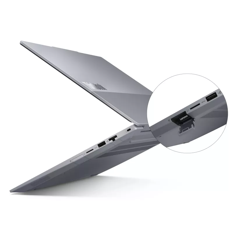 Portátil Lenovo ThinkBook 14 G6+ IMH Intel Core Ultra 5 125H 36,8 cm (14,5 polegadas) WQXGA 16 GB LPDDR5x-SDRAM 512 GB SSD Wi-Fi 6E (802.11ax) Windows 11 Pro Inglês EUA Cinzento