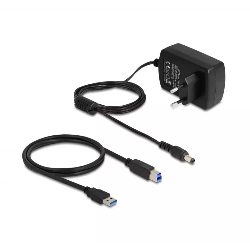 Caixa para HDD/SSD DeLOCK 64187 preto 2,5/3,5 polegadas 5 Gbit/s