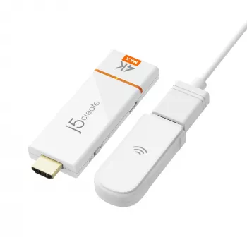 Adaptador Wireless Display j5create ScreenCast 4K Max 2160p branco