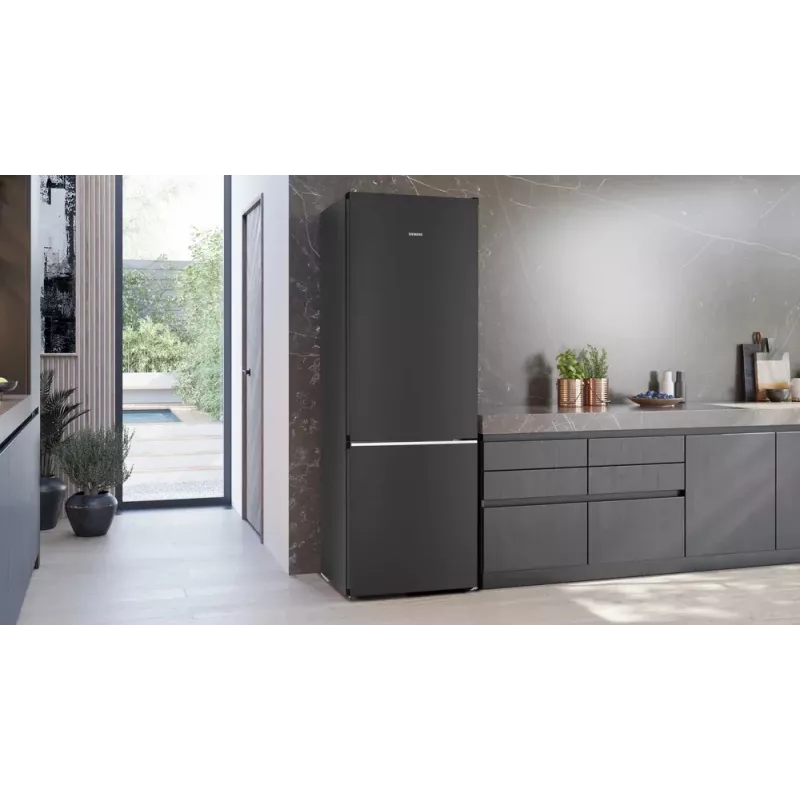 Siemens iQ500 KG49N4XAF combinado frigorífico-congelador independente 440 L preto