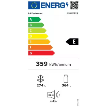 Frigorífico side-by-side LG InstaView GMG960EVJE independente 638 L preto