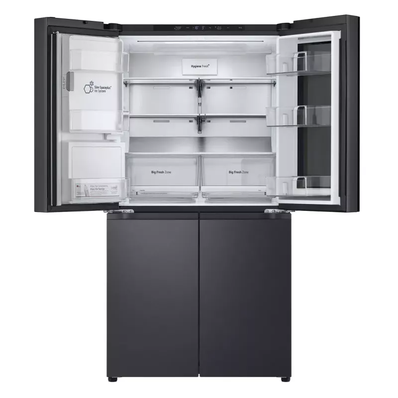Frigorífico side-by-side LG InstaView GMG960EVJE independente 638 L preto