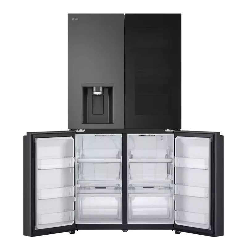 Frigorífico side-by-side LG InstaView GMG960EVJE independente 638 L preto