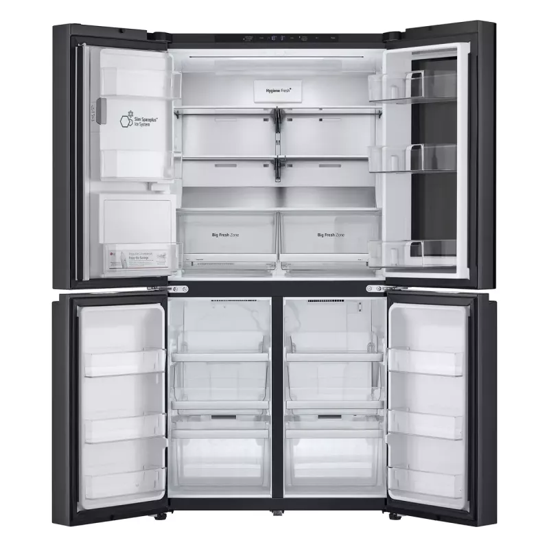 Frigorífico side-by-side LG InstaView GMG960EVJE independente 638 L preto