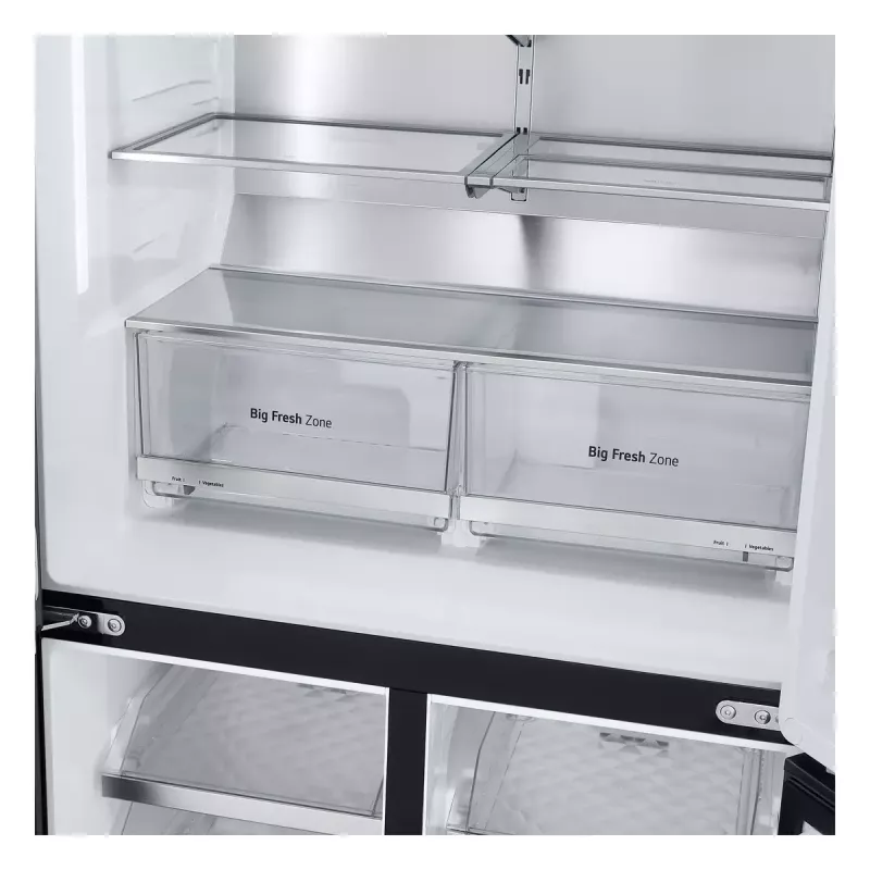 Frigorífico side-by-side LG InstaView GMG960EVJE independente 638 L preto