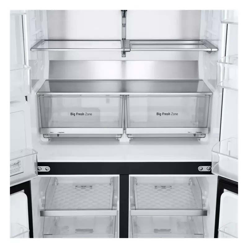 Frigorífico side-by-side LG InstaView GMG960EVJE independente 638 L preto