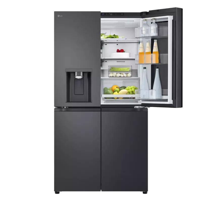 Frigorífico side-by-side LG InstaView GMG960EVJE independente 638 L preto