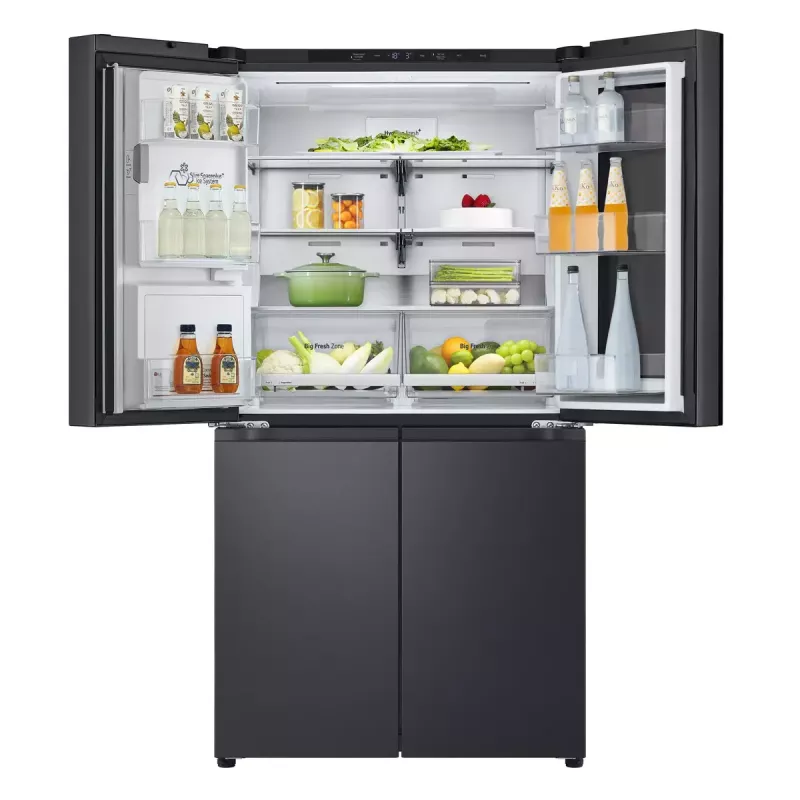 Frigorífico side-by-side LG InstaView GMG960EVJE independente 638 L preto
