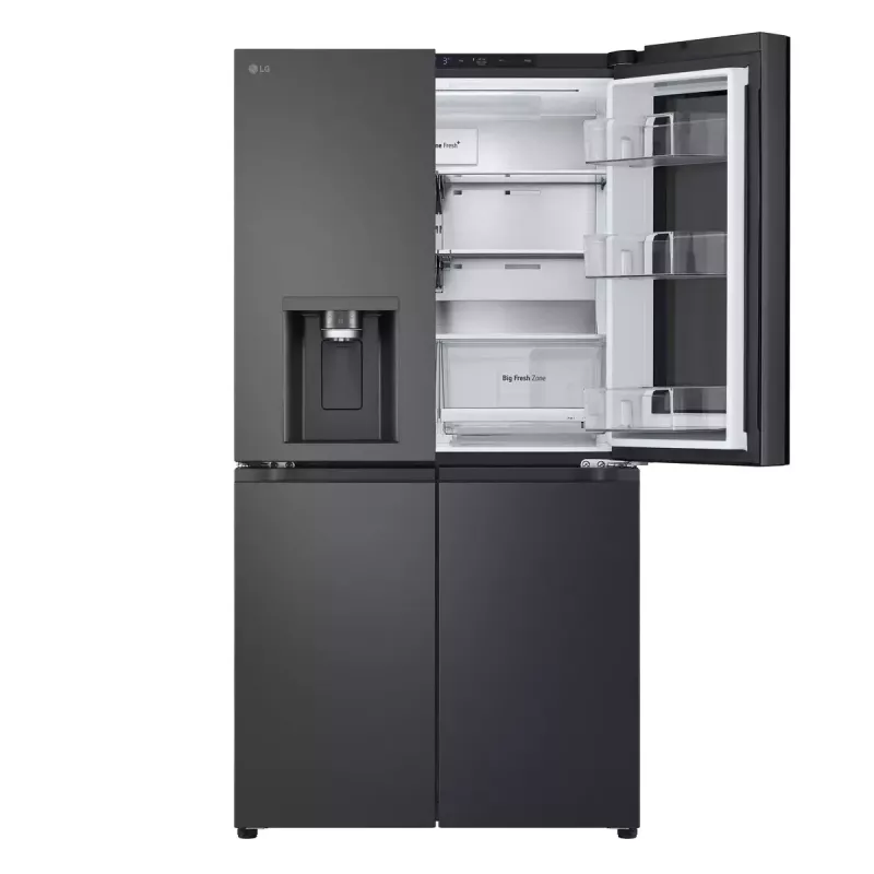 Frigorífico side-by-side LG InstaView GMG960EVJE independente 638 L preto