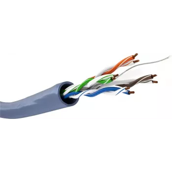 Cabo de rede GOOBAY 96096 Cat6a U/UTP em rolo, 100 m, azul