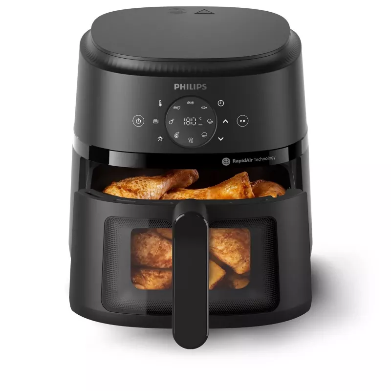 Fritadeira Philips 2000 series NA220/00 individual 4,2 L de pé 1500 W fritadeira de ar quente preta