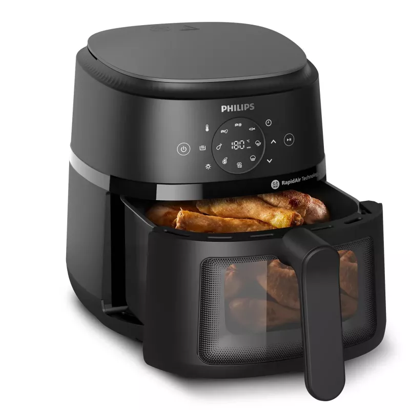 Fritadeira Philips 2000 series NA220/00 individual 4,2 L de pé 1500 W fritadeira de ar quente preta
