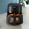 Fritadeira Philips 2000 series NA220/00 individual 4,2 L de pé 1500 W fritadeira de ar quente preta