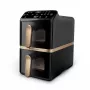 Fritadeira de ar quente Philips 4000 Series Dual Stack cesto vertical 10L de pé 2750 W preta