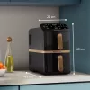 Fritadeira de ar quente Philips 4000 Series Dual Stack cesto vertical 10L de pé 2750 W preta