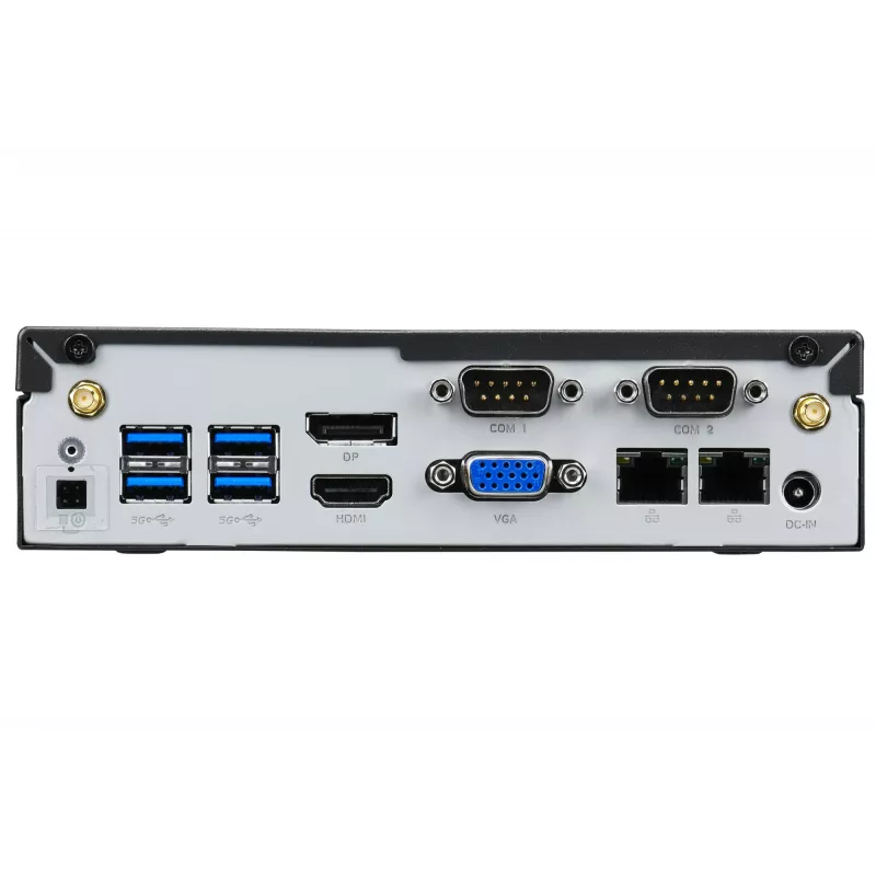 Shuttle XPC barebone fino DL40N, Intel N150, 1x DDR5, 2x LAN (2x 2,5Gbit), 2xCOM,1xHDMI,1xDP, 1x VGA, sem ventoinha, funcionamento contínuo 24/7