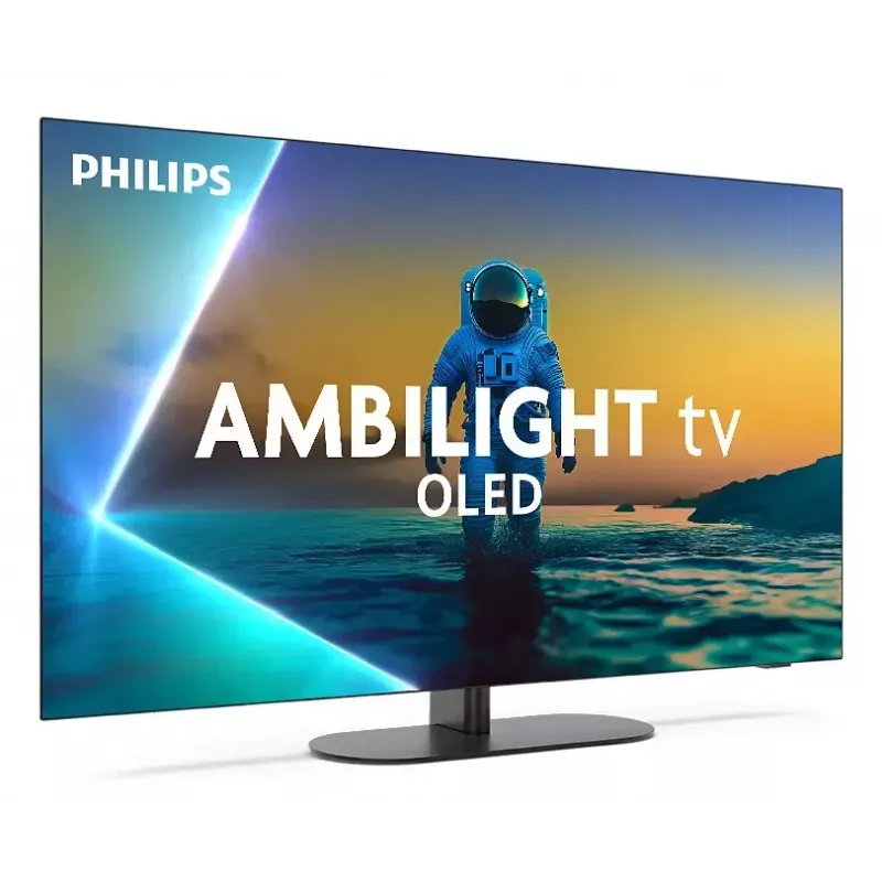 TV Philips Ambilight 55OLED810/12 139,7 cm (55 polegadas) 4K Ultra HD Smart-TV Wi-Fi cinzento