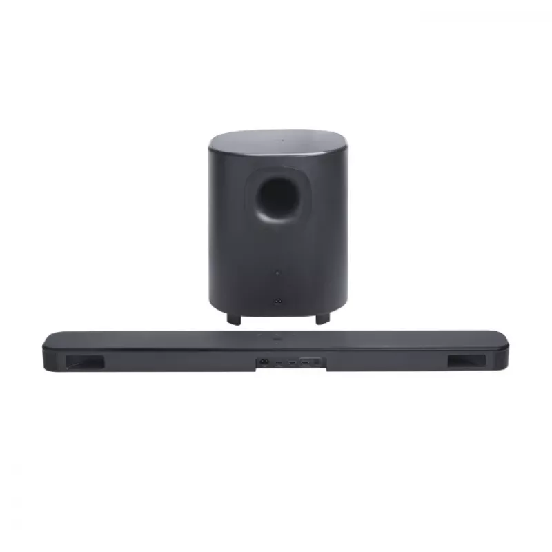 Soundbar JBL Bar 500MK2 preta — 5.1 canais, 750 W, Dolby Atmos, sem fios e com fios, subwoofer incluído