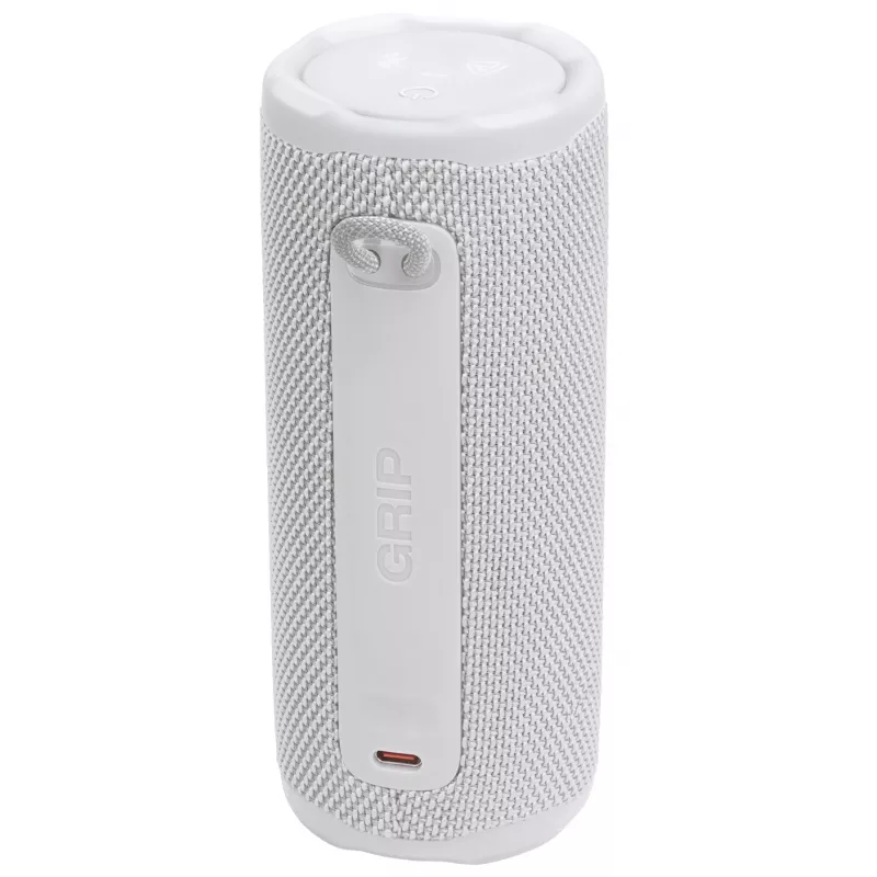 Altifalante mono JBL Grip Branco — 16 W RMS, Bluetooth, USB-C, bateria integrada
