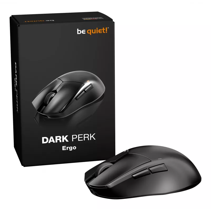Rato Gaming be quiet Dark Perk | Ergo Destro RF Wireless + USB Type-C Ótico 32000 DPI