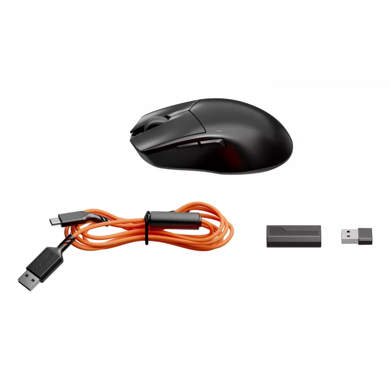 Rato Gaming be quiet Dark Perk | Ergo Destro RF Wireless + USB Type-C Ótico 32000 DPI