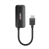 Lindy conversor HDMI 8K60 para DisplayPort 1.4, 0,157 m, HDMI tipo A (Standard), DisplayPort, conector macho, conector fêmea, reto