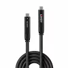 Lindy cabo híbrido USB 3.2 Gen 2 & DP 1.4 Type C, 15 m, preto