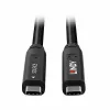 Lindy cabo híbrido USB 3.2 Gen 2 & DP 1.4 Type C, 15 m, preto