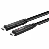 Lindy cabo híbrido USB 3.2 Gen 2 & DP 1.4 Type C, 15 m, preto