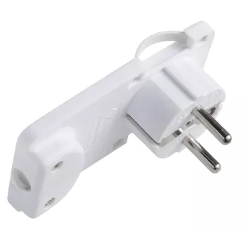 Microconnect PESCHPLUG-W adaptador de ficha de corrente tipo F branco