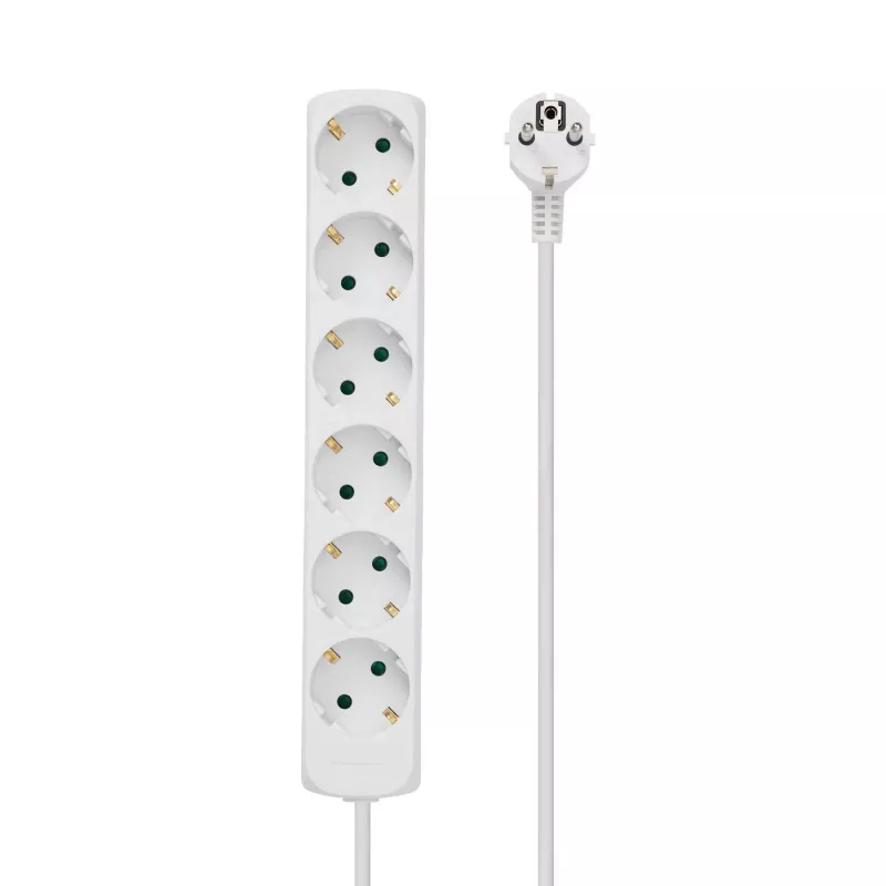 Microconnect GRU0063WA extensão elétrica 3 m 6 tomadas AC branco
