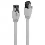 Lindy cabo Cat.8.1 S/FTP LSZH 1,5 m, cinzento, 1,5 m, Cat8.1, S/FTP (S-STP), RJ-45, RJ-45, cinzento
