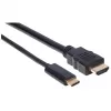 Cabo USB-C para HDMI Manhattan, 4K@30Hz, 2 m, preto, macho para macho, garantia de três anos
