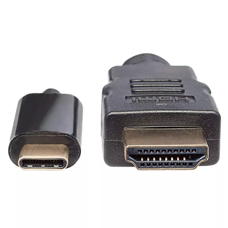 Cabo USB-C para HDMI Manhattan, 4K@30Hz, 2 m, preto, macho para macho, garantia de três anos