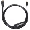 Cabo USB-C para HDMI Manhattan, 4K@30Hz, 2 m, preto, macho para macho, garantia de três anos
