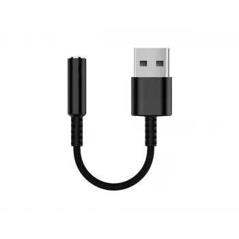 Cabo de áudio Equip 147945 0,15 m 3,5 mm USB Type-A preto