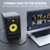 Cabo de áudio Equip 147945 0,15 m 3,5 mm USB Type-A preto