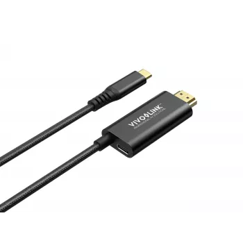 Cabo USB-C para HDMI com alimentação de 100 W VivoLink, modelo PROUSBCHDMIMM2-CHARGE
