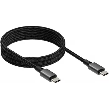 Cabo USB-C para USB-C VISION TC 1MUSBCMAG/BL — 1 m, USB 3.2 Gen 2 (3.1 Gen 2), preto, contactos niquelados