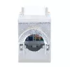 Keystone Jack Intellinet Cat6a 10G blindado sem ferramentas slim, laranja