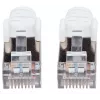 Intellinet Cabo de rede patch, Cat6, 15 m, branco, cobre, S/FTP, LSOH / LSZH, PVC, RJ45, contactos banhados a ouro, snagless, com proteção anti-dobra, garantia vitalícia