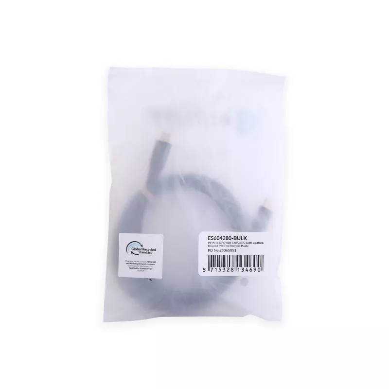 eSTUFF ES604280-BULK Cabo USB USB 2.0 2 m USB C preto