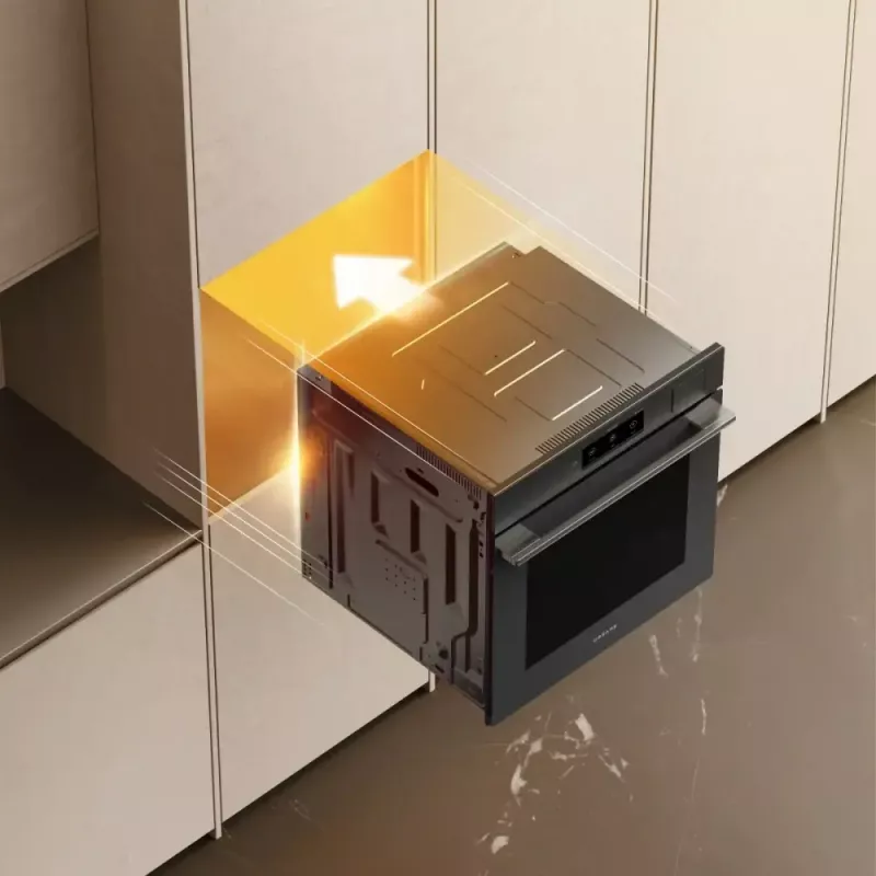 Forno de encastrar Dreame OZ60 Pro Combi — 81 L, 60 cm, preto, classe energética A++