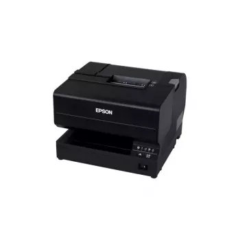Impressora de jato de tinta POS Epson TM-J7700 (C31CF70321PH) — 98 mm/s, 83 mm de largura de impressão, Ethernet com fios e USB, branco