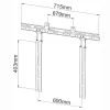 Suporte para soundbar para TV até 10 kg Techly, suporte de TV, preto ICA-PLB 102S
