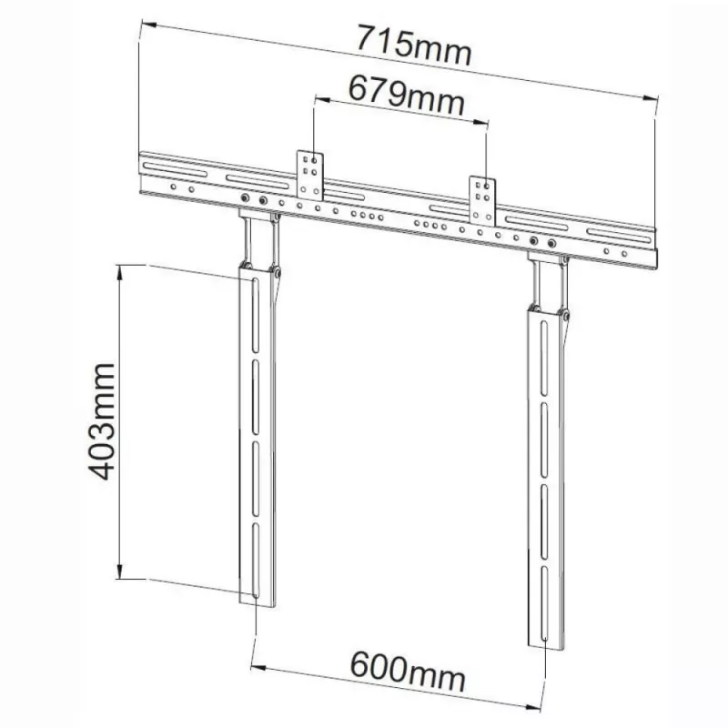 Suporte para soundbar para TV até 10 kg Techly, suporte de TV, preto ICA-PLB 102S